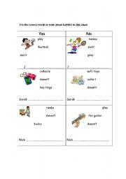 English worksheet: Present Simple