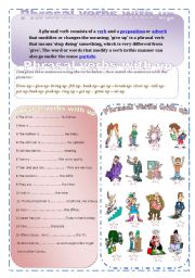 English Worksheet: Phrasal verbs with up