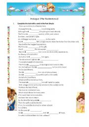 English Worksheet: Beauty and the Beast - The prologue - The Encahntress