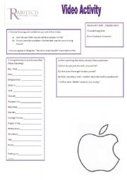 English Worksheet: Video Activity