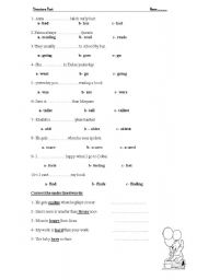 English Worksheet: structure eexrcise 