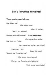 English worksheet: Personal Information - Identity Cards
