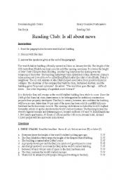English Worksheet: Reading club, tallest building ever