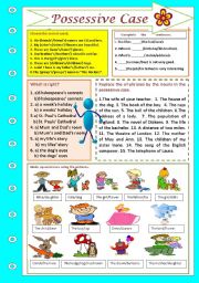 English Worksheet: Possessive Case