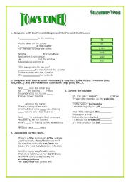 English worksheet: Suzanne Vega_ Toms finer