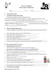 English Worksheet: Movie Awards