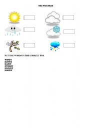 English Worksheet: The weather