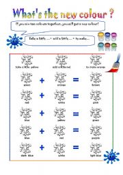 English Worksheet: Colours