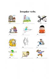 English worksheet: Irregular verbs. Part 2