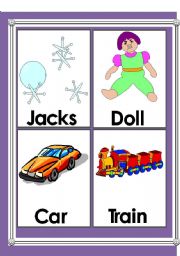 English Worksheet: Toys - Flashcards 1-2
