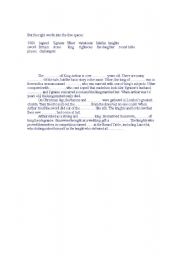 English Worksheet: History of Camelot 
