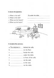 English Worksheet: prepositions