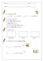 English Worksheet: Have / has