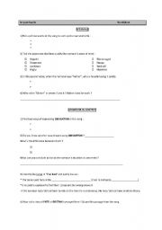 English worksheet: In your hands WORKSHEET