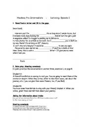 English Worksheet: Video Section - Headway Pre-Intermediate - Episode I 