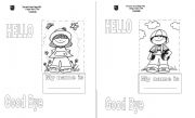 English Worksheet: hello/ goodbye