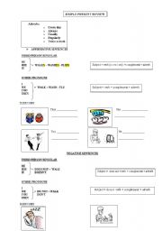 English worksheet: SIMPLE PRESENT, SIMPLE PAST AND PRESENT CONTINUOUS REVIEW