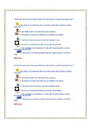 English Worksheet: Welcome kit