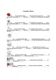 English Worksheet: canadian money