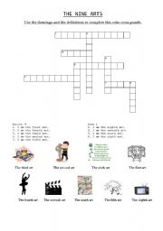 English worksheet: Arts