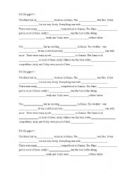English Worksheet: Back didctation