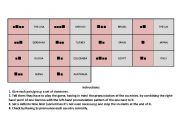 English Worksheet: Countries Pronunciation Dominoes