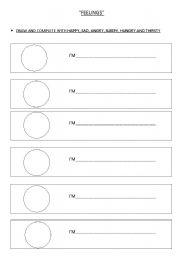 English worksheet: Feelings