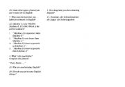 English worksheet: A little game for refreshing my students memories