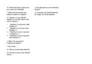 English Worksheet: A little game for refreshing my students memories