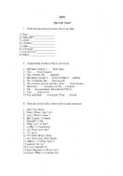 English Worksheet: Beginners Test