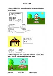Preposition exercises