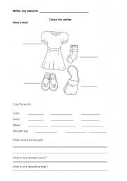 English Worksheet: Clothes review