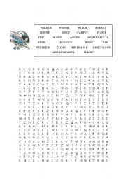 English Worksheet: WINNIE THE WITCH VOCABULARY