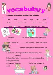 English Worksheet: elementary vocabulary