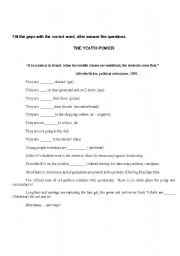 English worksheet: Present Continuous - Fill the Gaps
