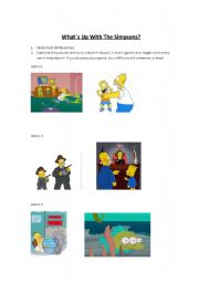 English worksheet: Whats up with the Simpsons? Practicing If Clauses 1,2,3
