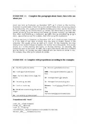 English worksheet: Prepositions in Business