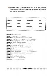 English Worksheet: Introducing Yourself