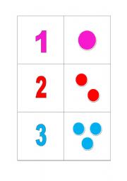 English Worksheet: Domino numbers and shapes