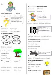 Simple Past Tense - Test - Part 2