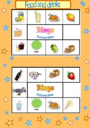 English Worksheet: BINGO GAME- PART 6/8