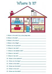 English Worksheet: Where is it?