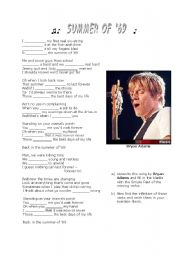 English Worksheet: Song - 