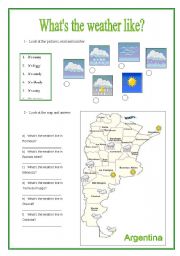 English Worksheet: Weather