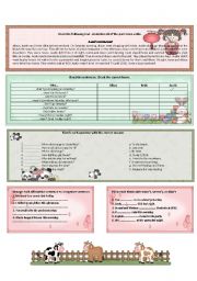 English Worksheet: Simple Past Worksheet.  (Second Part)