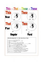 English Worksheet: This That These Those