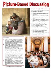 English Worksheet: Picture-Based Discussion (32): People and Society: Poverty and Wealth