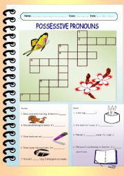 English Worksheet: Possessive Pronouns