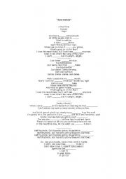 English worksheet: Just Dance - Lady GaGa