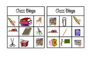 English Worksheet: Game: Bingo. Practising Classroom Vocabulary.doc3